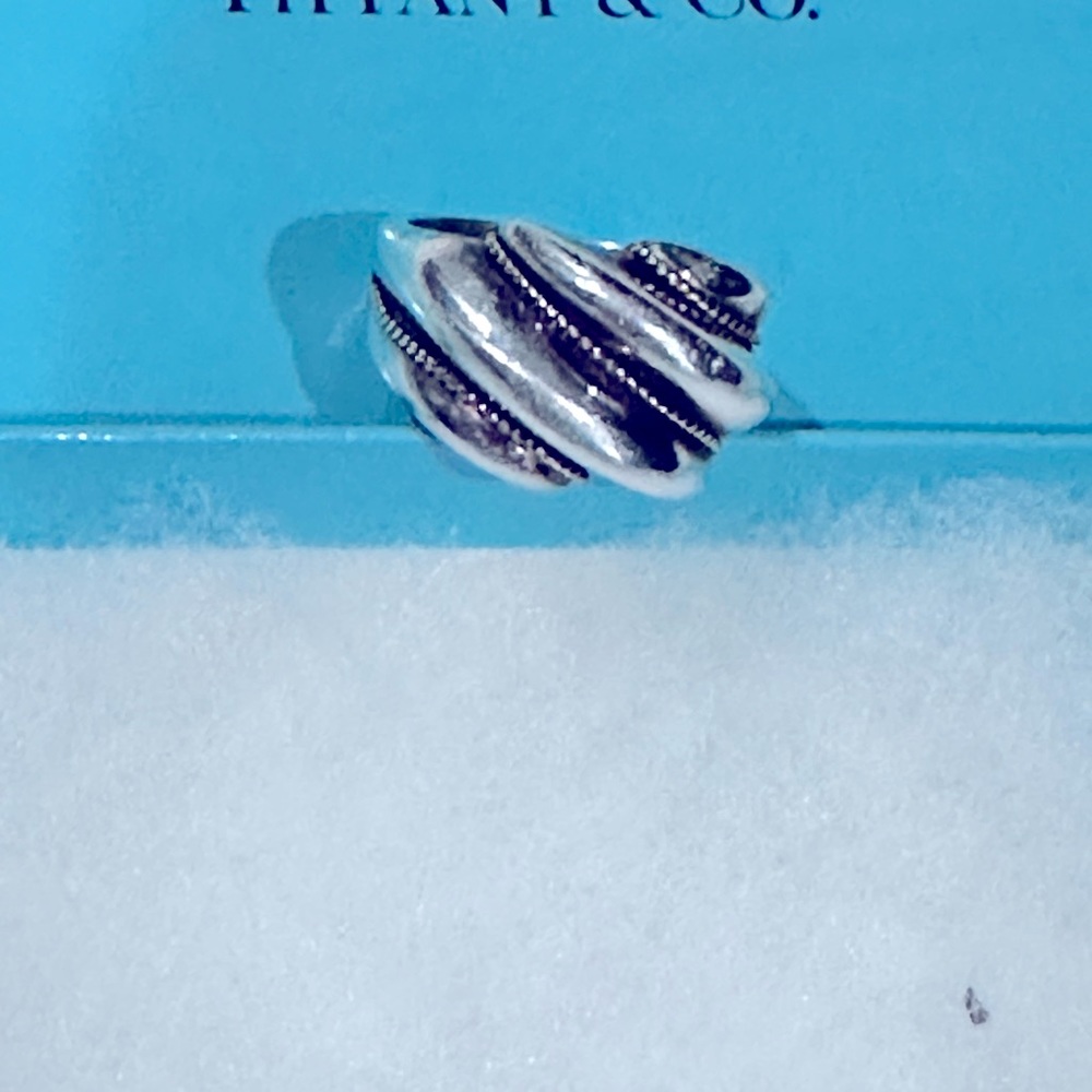 Tiffany and co. Shrimp dome ring silver&gold 6 - Picture 2 of 5